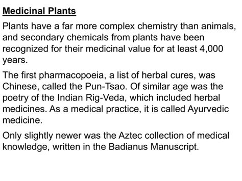 Medicinal Plants