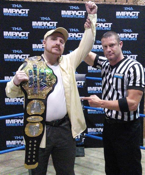 Me With Brian Hebner And The Current TNA Heavyweight Championship Belt