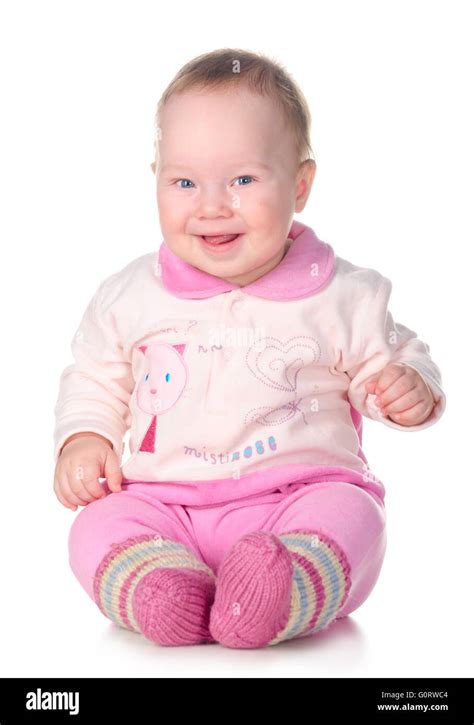 Baby Is Smiling Stock Photo Alamy