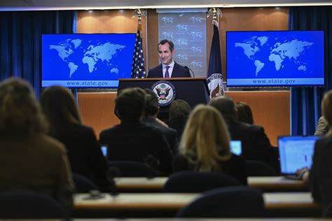 Us State Department Press Briefing With New Spokesperson Matt Miller