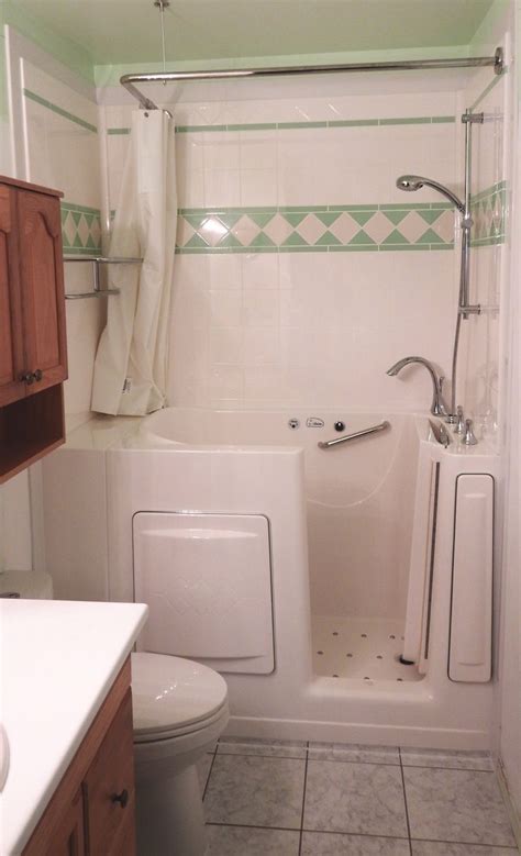 Awesome small soaker tub shower combo. 16 best Walk in Tub Gallery of Installed Tubs images on ...