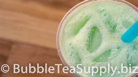 Honeydew Bubble Tea With Boba Recipe By Bubble Tea Supply Bubble Tea