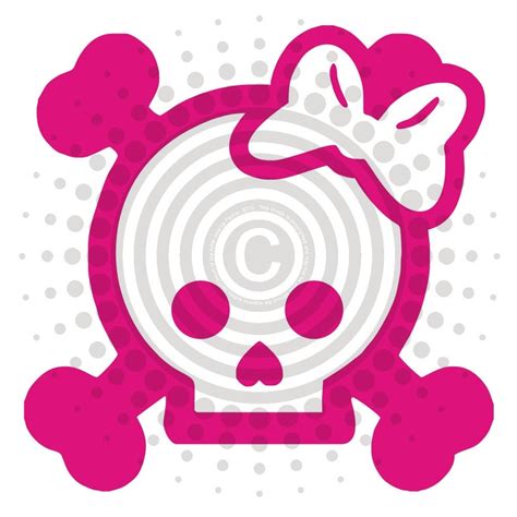 Buy Any 2 Get 1 Free Girly Skull With Bow Vinyl Decal Sticker 7