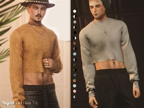 Magnolia C Klaus Top Sims 4 Male Clothes Sims 4 Clothing Sims 4