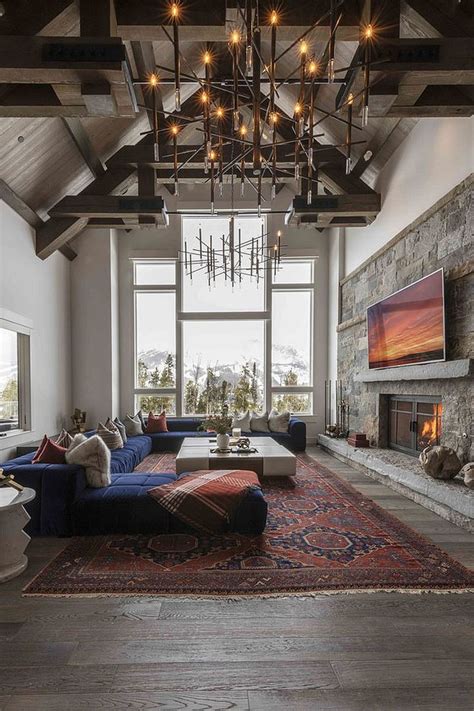 25 Awesome Rustic Living Rooms Perfect For The Modern Home Mountain
