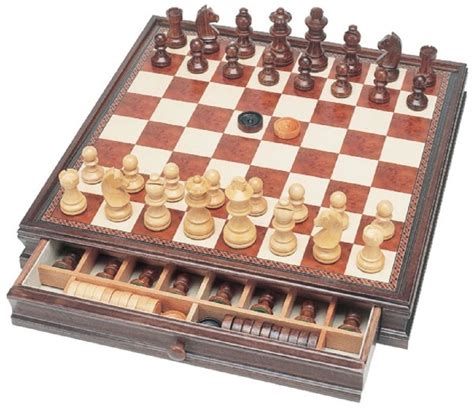 15 Inch Fine Wooded Chesscheckers Set By Staunton Sheeshamkari