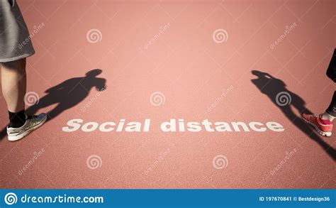 3d Illustration Of A Couple Running While Social Distancing Stock Illustration Illustration Of