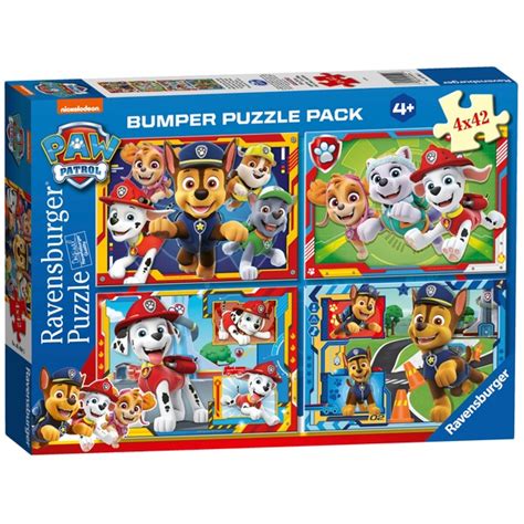 Ravensburger Paw Patrol Bumper Puzzle Pack 4 X 42 Piece Puzzle
