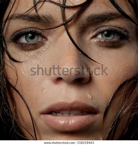 Woman Wet Face Images Stock Photos Vectors Shutterstock