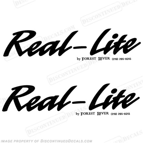 Real Lite By Forest Rivest Rv Decals Set Of 2 Any Color
