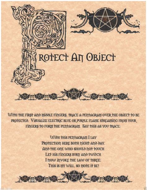 Protection Of Object Witchcraft Spell Books Wiccan Spell Book Wicca Witchcraft Wiccan Witch