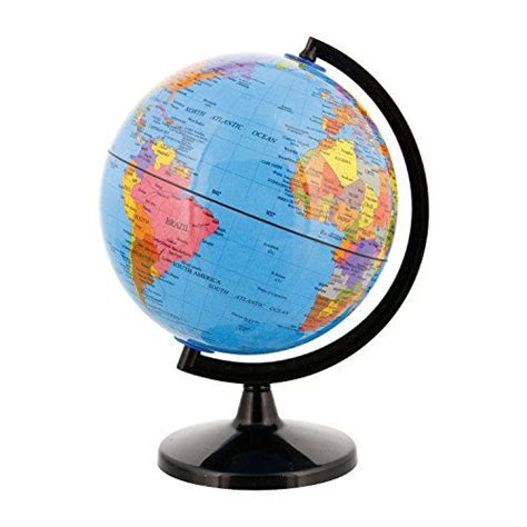 Tcp Global 6 Blue Ocean World Globe With Black Base Compact Mini
