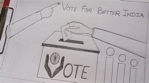 National Voters Day Drawing Voters Awareness Drawing