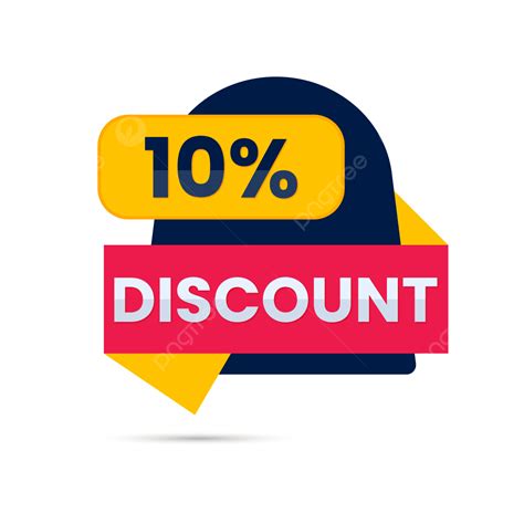 Transparent 10 Discount Sticker Price Tag Offer Banner Vector 10