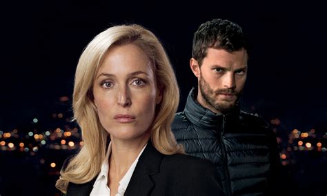 Gillian Anderson And Jamie Dornan On The Set Of The Fall Its Heading
