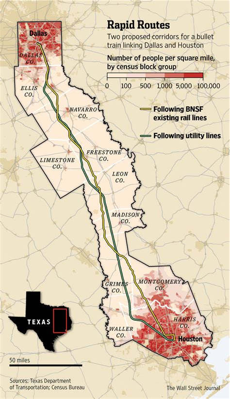 Houston To Dallas High Speed Rail Route Senturinintelli