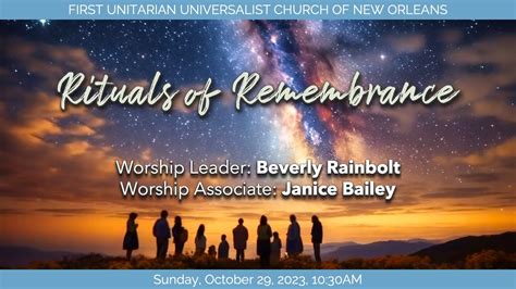 Rituals of Remembrance - YouTube