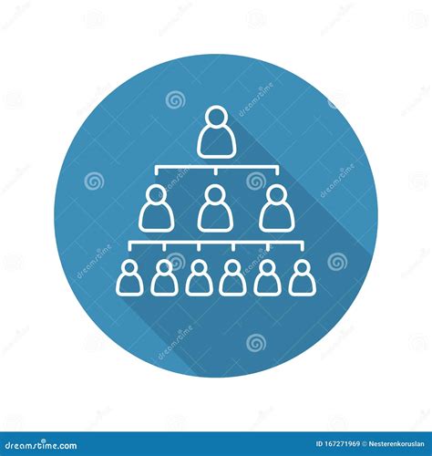 Company Hierarchy 3d Chart Business Organization Structure With People