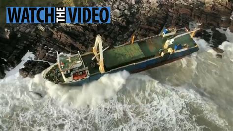 Ghost Ship Washes Up Off Cork Coast During Storm Dennis After Being
