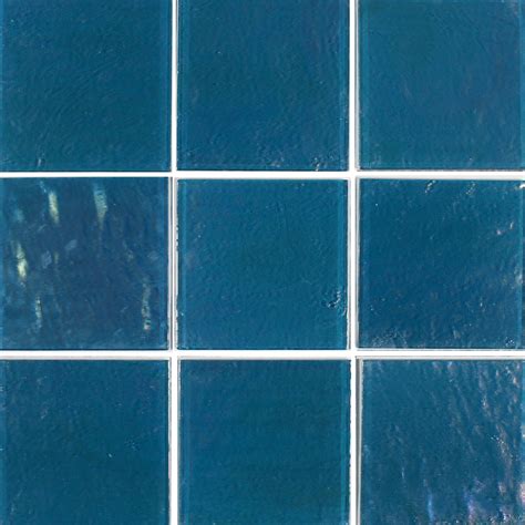 Elegant Turquoise 6x6 Glass Mosaic Tile Qdi Surfaces
