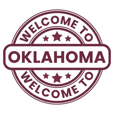 Premium Vector Brown Welcome To Oklahoma Sign Stamp Sticker With