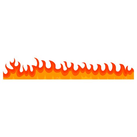 Burning Fire Clipart Png Images Burning Fire Banner Horizontal Flame