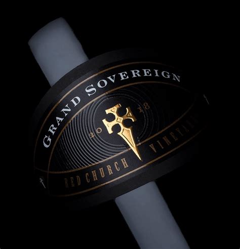 The Sovereign of Red Church Estate | Wine label designs