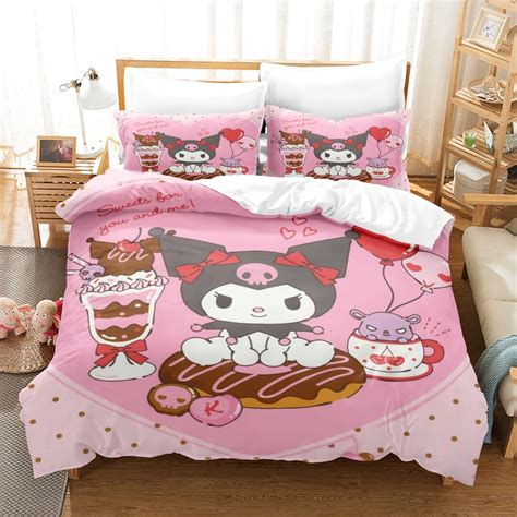 3d Printed My Melody And Kuromi Bedding Duvet Cover Etsy Australia