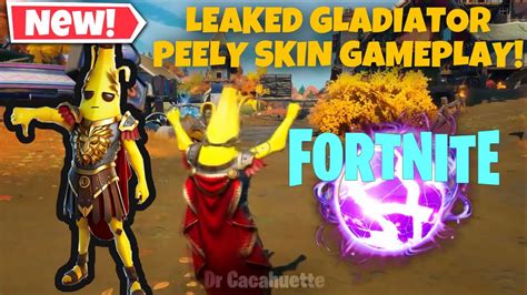 New Fortnite Gladiator Peely Skin Gameplay Leaked Potassius Peels