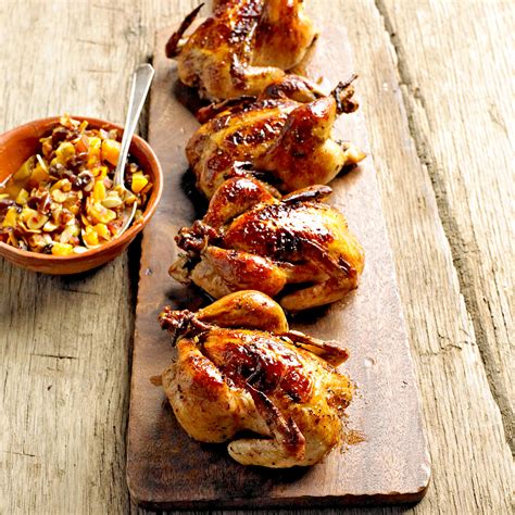 Roast a cornish hen by following three easy steps: Christmas Cornish Hen Recipe / Persian Style Baked Cornish ...