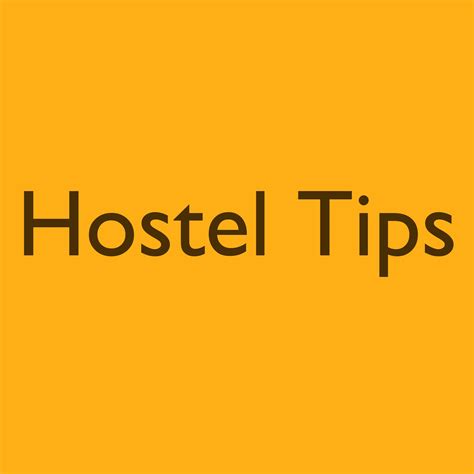 Hostel Tips Home