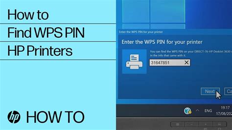 How To Find The Wps Pin To Complete Printer Setup Hp Printers Hp