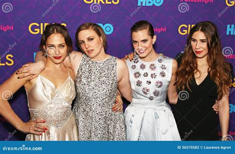 Jemima Kirke Lena Dunham Allison Williams And Zosia Mamet Editorial