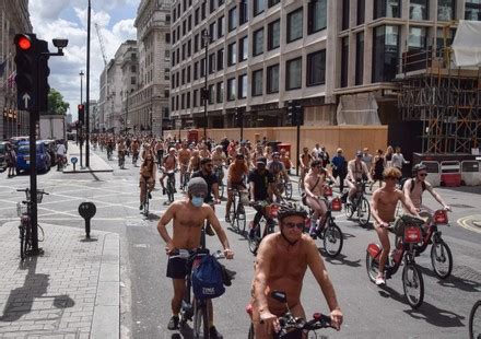 World Naked Bike Ride In London Uk Jun Stock Pictures