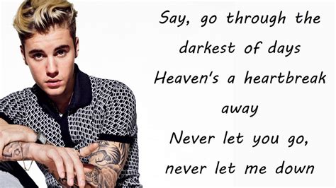 In the ultimate battle between good and evil stands a warrior who makes the choice that tips the balance. DJ Snake & Justin Bieber - Let me love you (Lyrics) - YouTube
