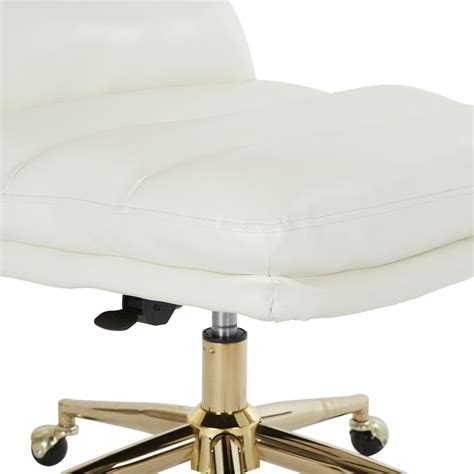 Find armless chair from a vast selection of chairs & stools. Legacy Faux Leather Swivel Armless Office Chair in White ...