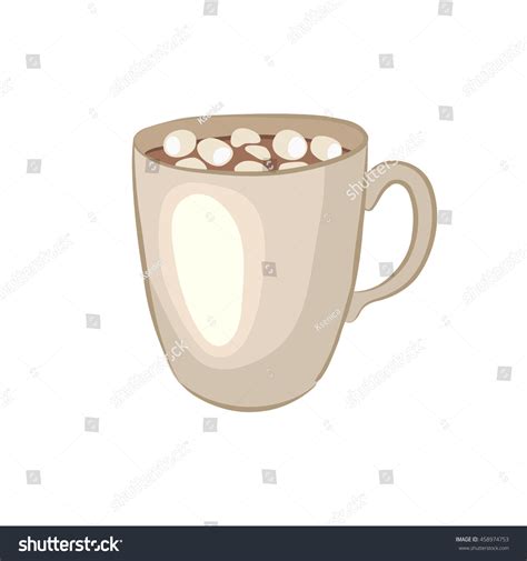 Hot Chocolate Cocoa Souffle Cartoon Icon Stock Vector Royalty Free