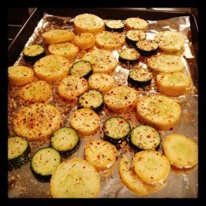 Spread in a single layer on a large. Oven roasted zucchini and squash | yummmm | Pinterest