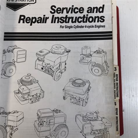 Briggs And Stratton Dealer Service And Repair Illustrated Manual Metal