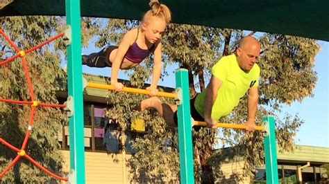 Videos Of A Dad Copying His Daughters Gymnastic Routine Have Gone