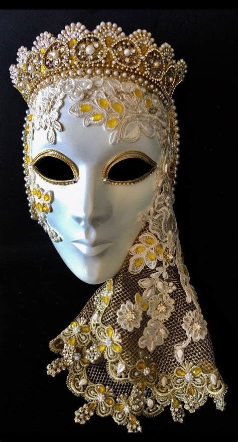 Full Face Decor Mask Venetian Princess Etsy Canada Mascaras De Yeso