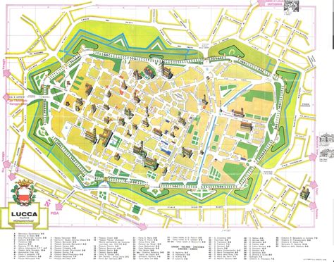 Gratis Pisa Stadtplan mit Sehenswürdigkeiten zum Download