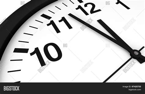 Clock Almost Midnight Image And Photo Free Trial Bigstock
