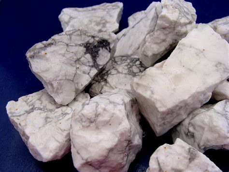 White Howlite Rough Howlite Stones Raw Minerals