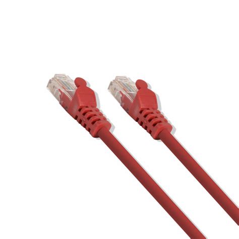 Cat5e 24 Gauge Red 3 Ft 350mhz Utp Patch Ethernet Network Cable Wire
