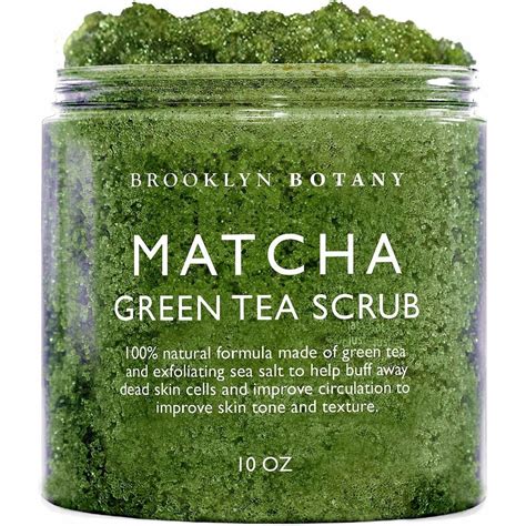 Brooklyn Botany Matcha Green Tea Exfoliating Body Scrub - Body Scrub, Foot Scrub & Facial Scrub ...