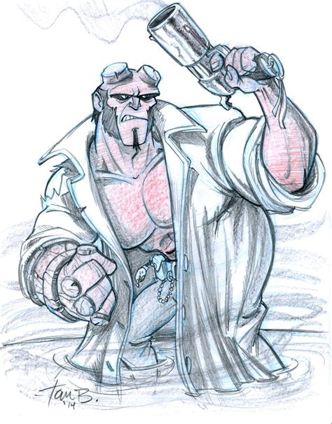 Hellboy Sketch By Tombancroft On Deviantart