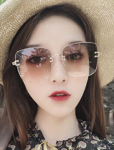 Street Style Square Frame Alloy Sunglasses The