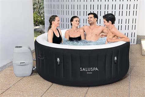 Buy Bestway SaluSpa Miami Inflatable Hot Tub 4 Person AirJet Spa