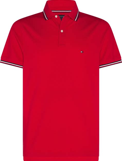 tommy hilfiger tipped organic cotton slim fit polo mw0mw16054 primary